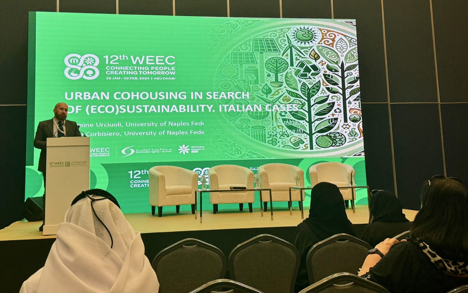 Carmine Urciuoli at the 12th international WEEC conference, Dubai, 24 January 2024